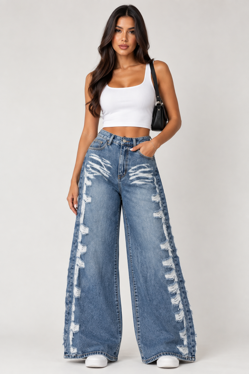 Calça Wide Leg Urban Denim